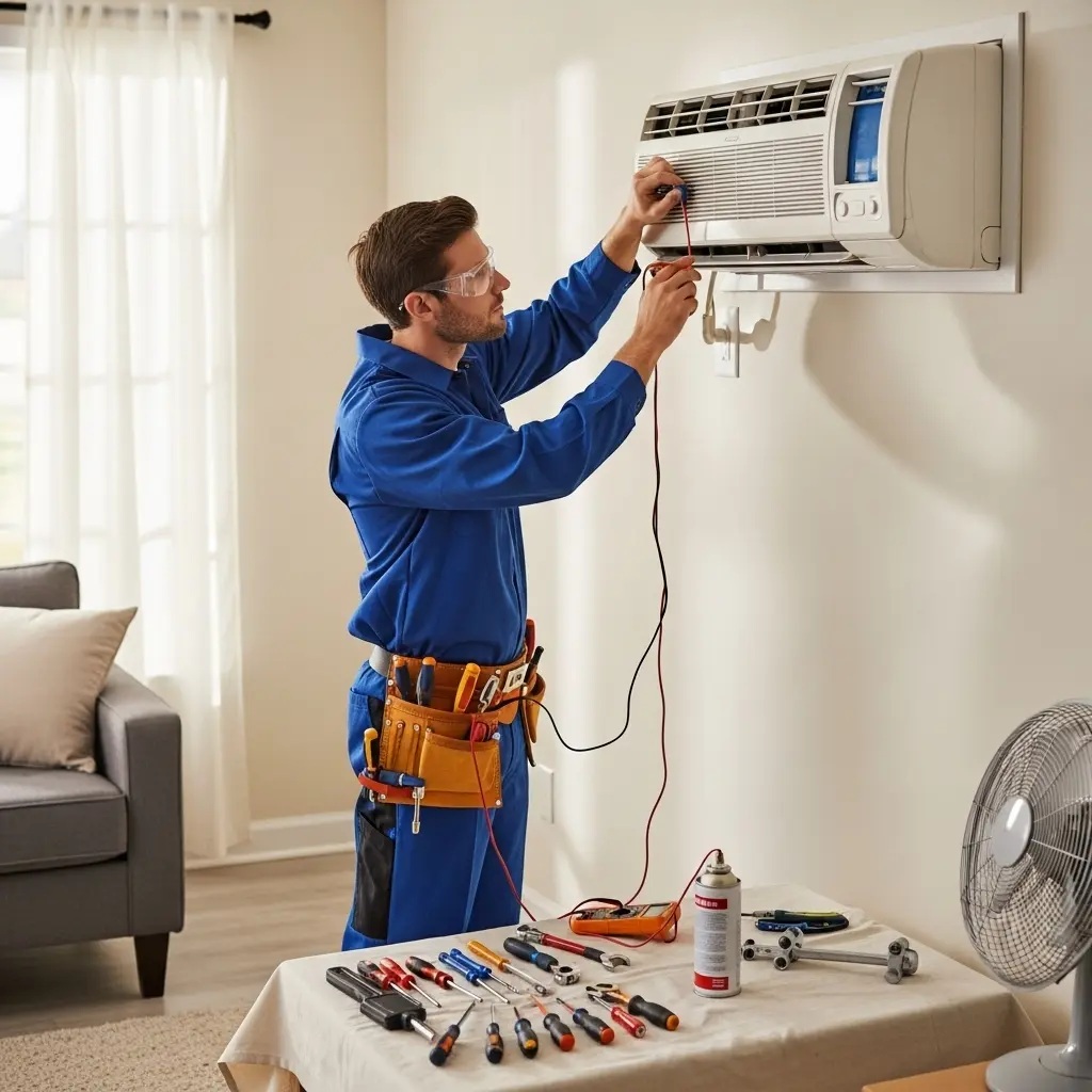 Şehzadeler Hotpoint Hotpoint klima gaz dolumu ve bakım – Enerji verimliliği artırıldı. - Teknik servis örneği